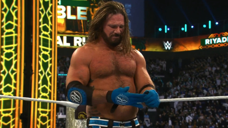 AJ Styles in the ring