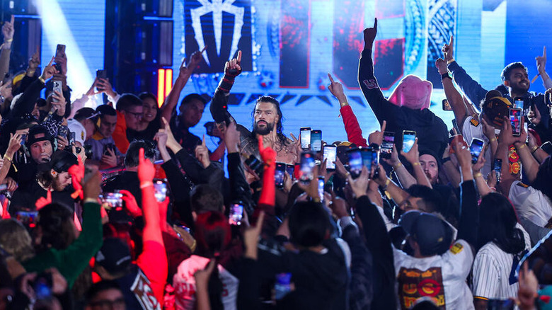 Roman Reigns among his fans at WWE Survivor Series