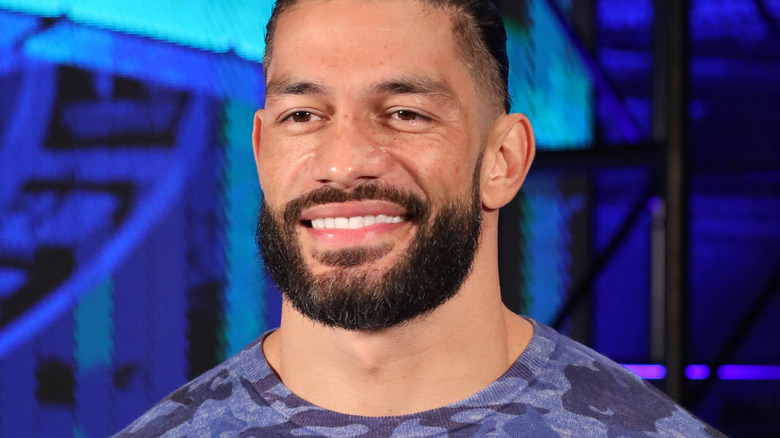 Roman Reigns smiling 