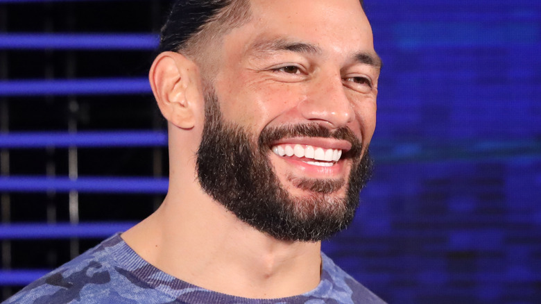 Roman Reigns smiling