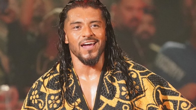 Santos Escobar makes his entrance