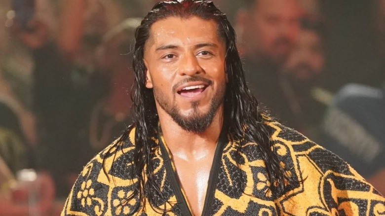 Santos Escobar makes his entrance