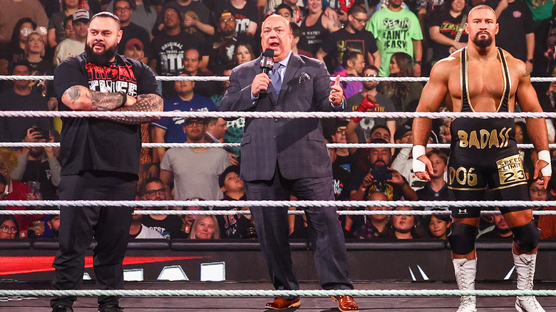 Bronson Reed, Paul Heyman, and Bron Breakker on WWE Raw