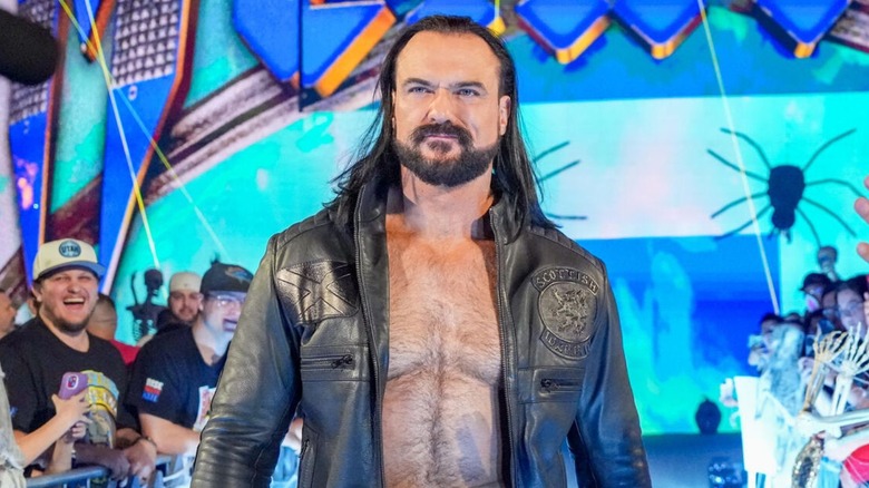 Drew McIntyre heads down to the ring for a contract signing on an episode of "WWE SmackDown."