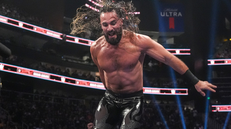 Seth Rollins leaping