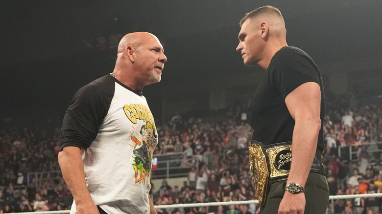 Goldberg and GUNTHER staring off