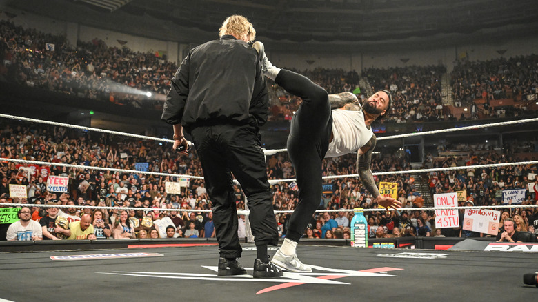 Jey Uso Superkicks Logan Paul
