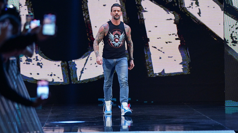 Punk heading to the ring