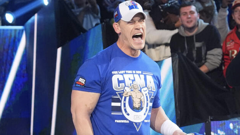 Cena entering the 2025 Men's Royal Rumble
