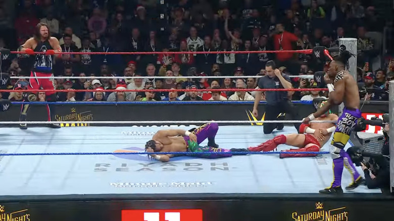 All four men in the ring