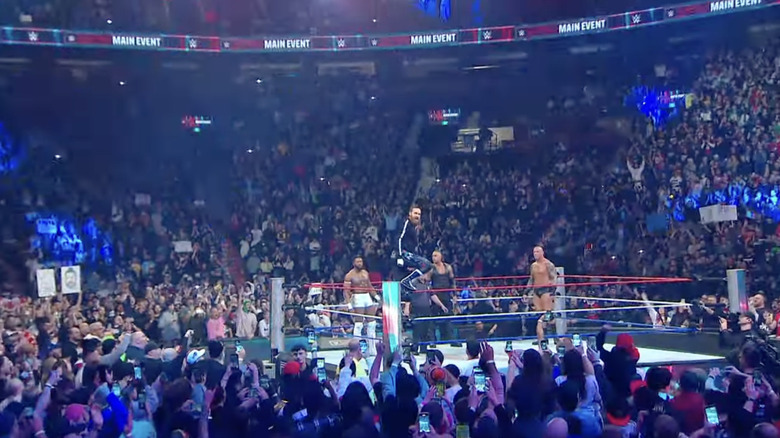 All four men in the ring