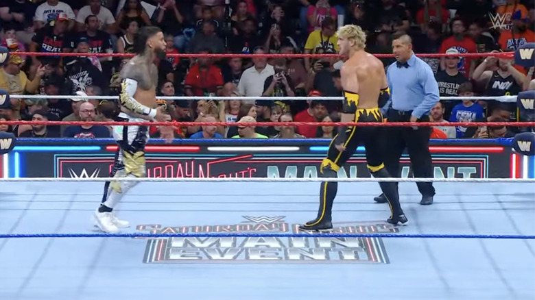 Jey and Paul in the ring