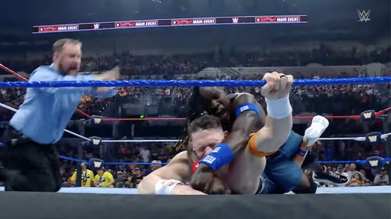 Truth with a STF locked in on Cena