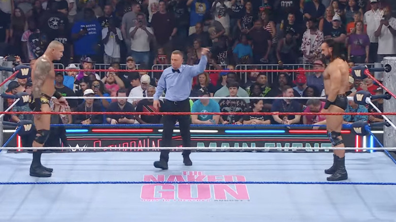 Orton and McIntyre staring each other down