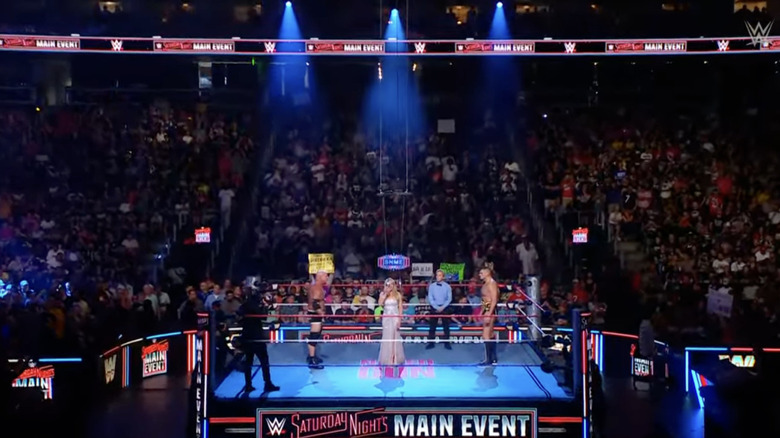 Goldberg and GUNTHER inside the ring
