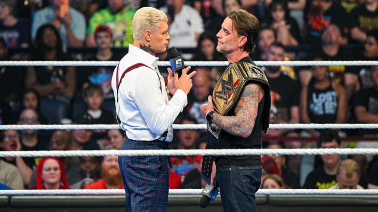 Cody Rhodes cuts a promo on Undisputed WWE Champion CM Punk before challenging him to a match at SummerSlam on the July 10, 2026 edition of "WWE SmackDown."