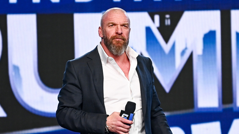 Triple H looking away