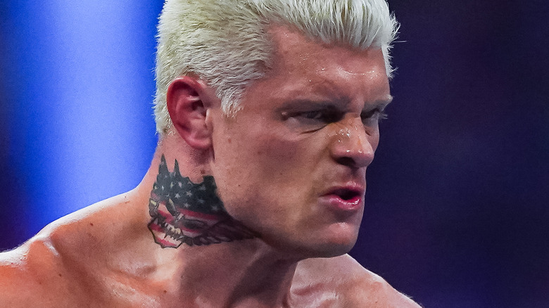 Cody Rhodes glaring