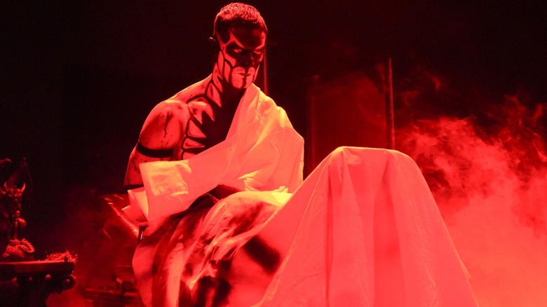 Demon Finn Balor sits up on a gurney on "WWE SmackDown"