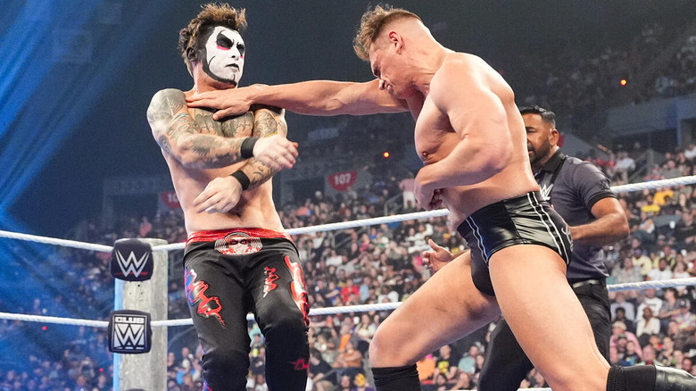 GUNTHER chopping Danhausen on "WWE SmackDown"