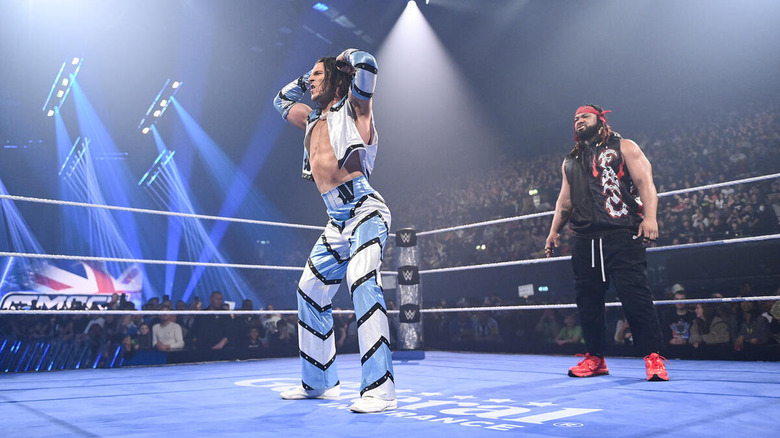 Jacob Fatu stalks Kit Wilson on "WWE SmackDown"