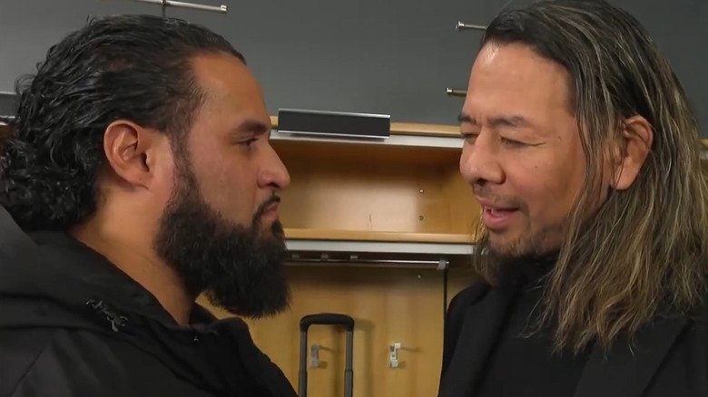 Shinsuke Nakamura confronts Tama Tonga backstage