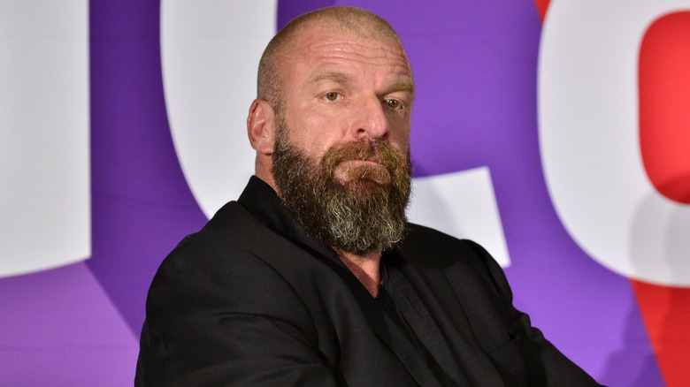 Paul Levesque AKA Triple H wearing a black shirt