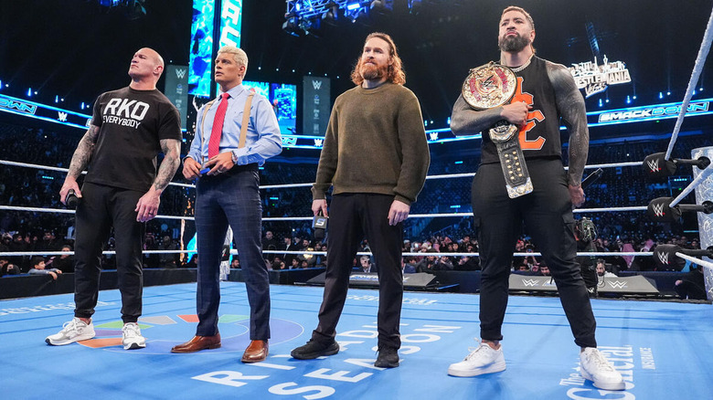 Randy Orton, Cody Rhodes, Sami Zayn, and Jey Uso on "WWE SmackDown"