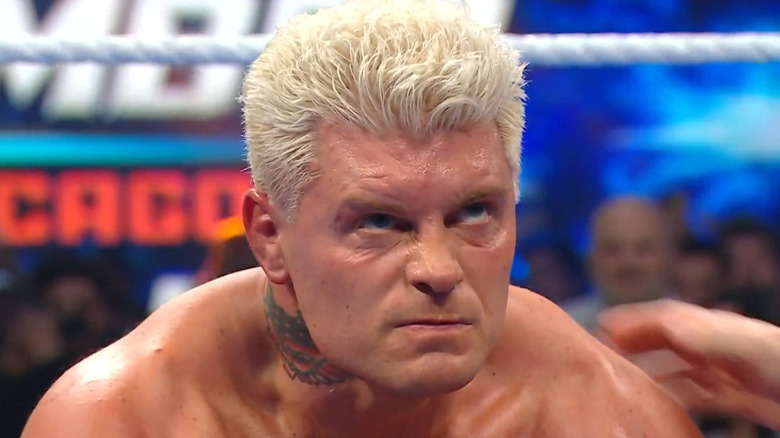 Cody Rhodes with an intense look on his face