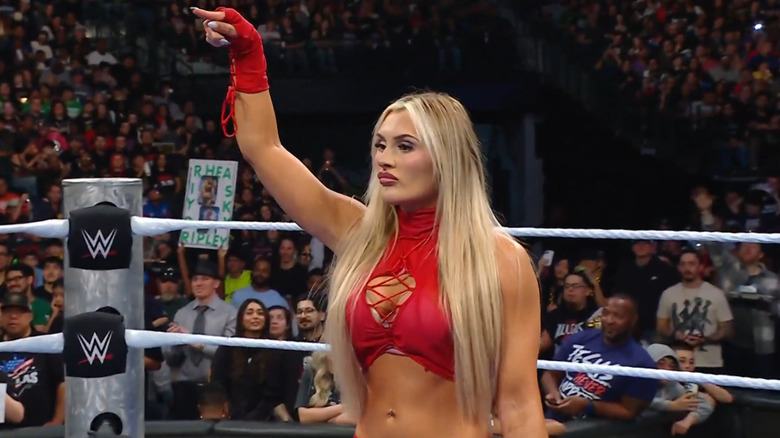 Tiffany Stratton in the ring on WWE SmackDown