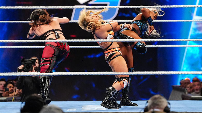 Jade Cargill accidentally kicks Jordynne Grace on "WWE SmackDown"