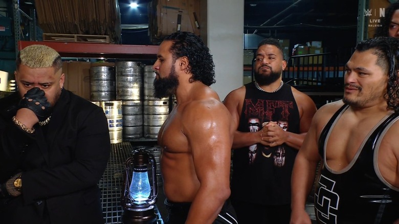 Tama Tonga confronts Solo Sikoa backstage on "WWE SmackDown"