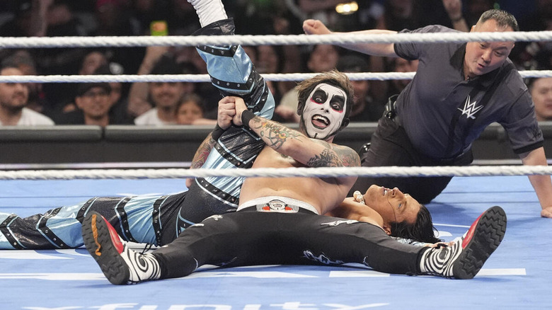 Danhausen grins as he pins Kit Wilson on "WWE SmackDown"