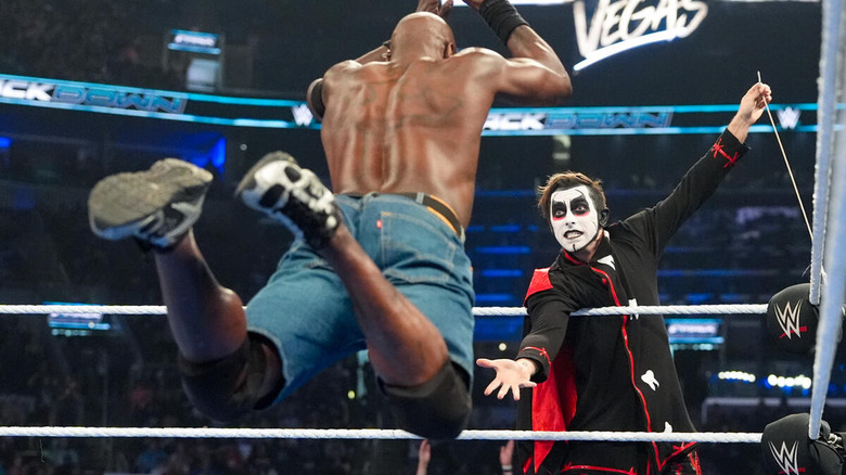 R-Truth makes a leaping tag to Danhausen on "WWE SmackDown"