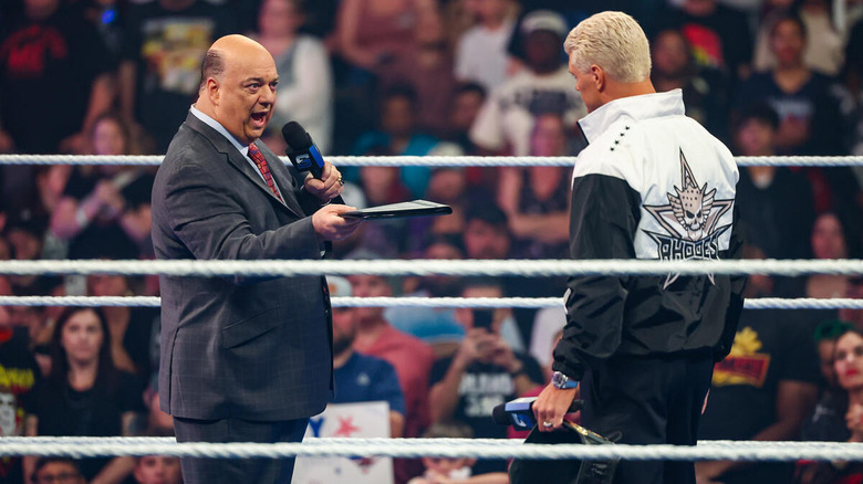 Paul Heyman hands Cody Rhodes a contract on "WWE SmackDown"