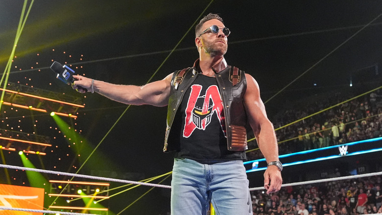 LA Knight in ring during SmackDown at Van Andel Arena on June 20, 2025 in Grand Rapids, Michigan.