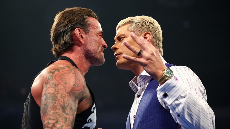 CM Punk face to face with Cody Rhodes on "WWE SmackDown"
