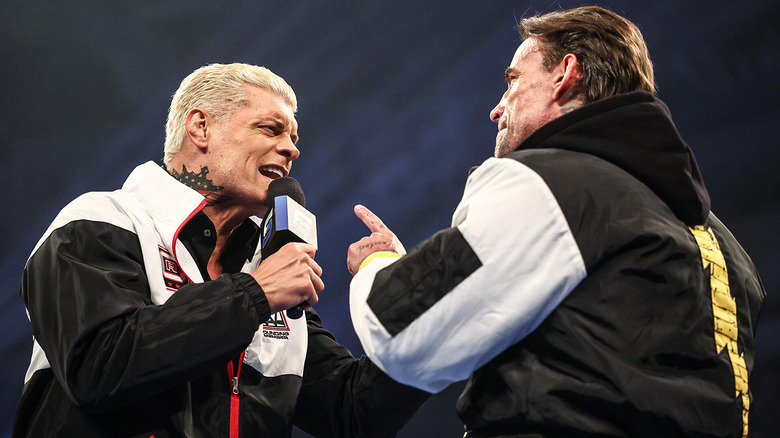 CM Punk & Cody Rhodes face off on "WWE SmackDown"