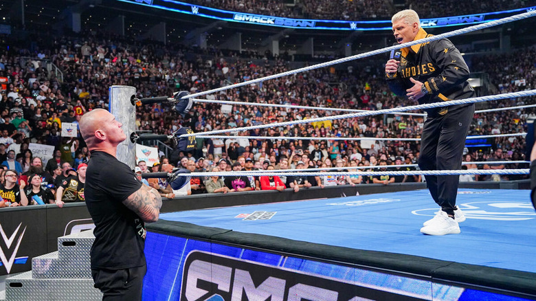 Cody Rhodes speaking to Randy Orton on "WWE SmackDown"