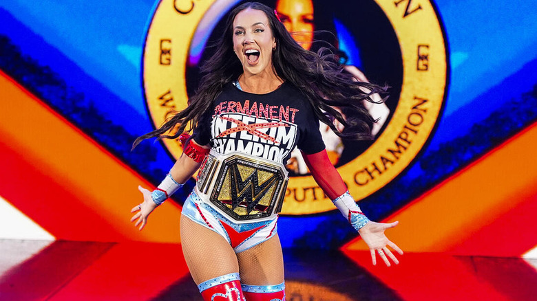 Chelsea Green makes her entrance as WWE Women's Champion on "SmackDown"