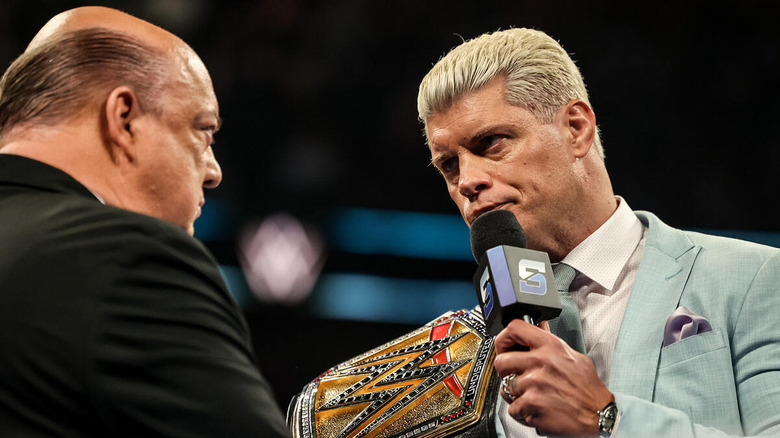 Cody Rhodes speaks to Paul Heyman on "WWE SmackDown"