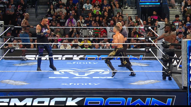 All four men in the ring