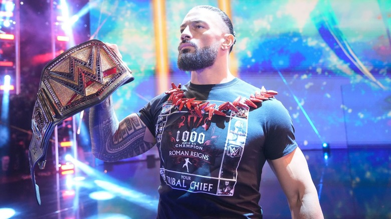 Roman Reigns makes his entrance