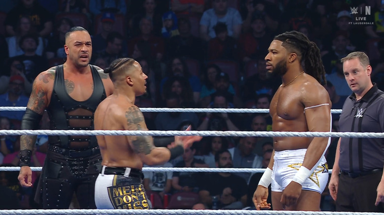 All three men in the ring