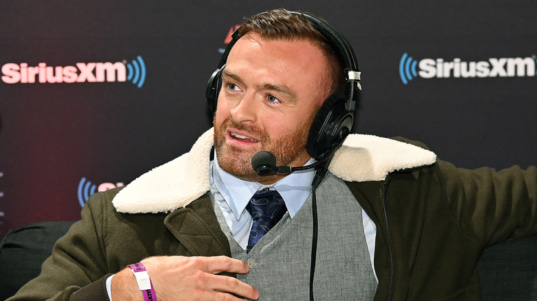 Nick Aldis talking 