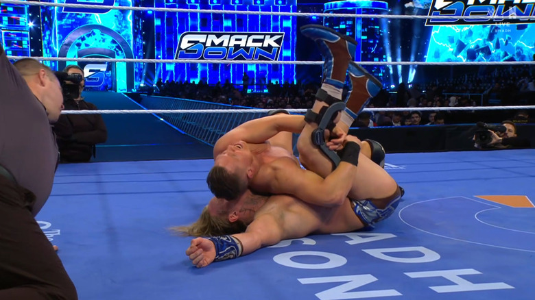 The Miz pinning Dragunov