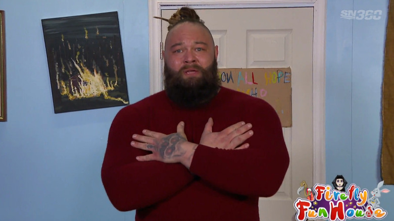 Wyatt on the Funhouse set