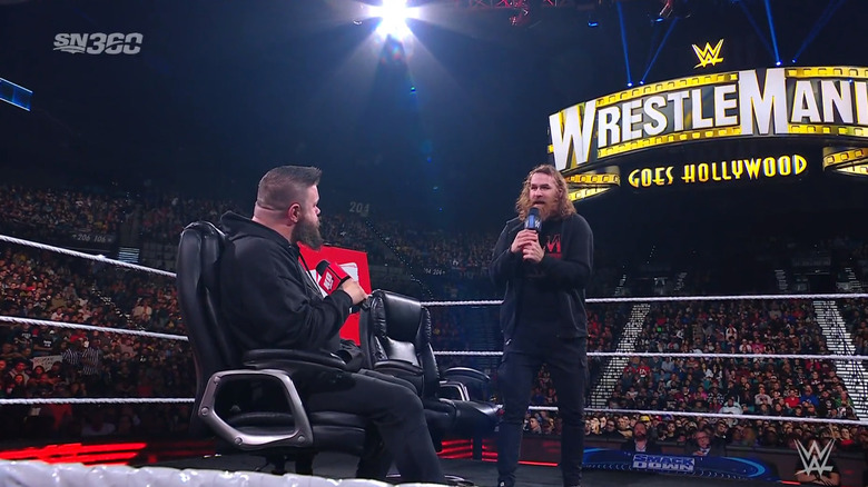 Owens and Zayn on The KO Show set