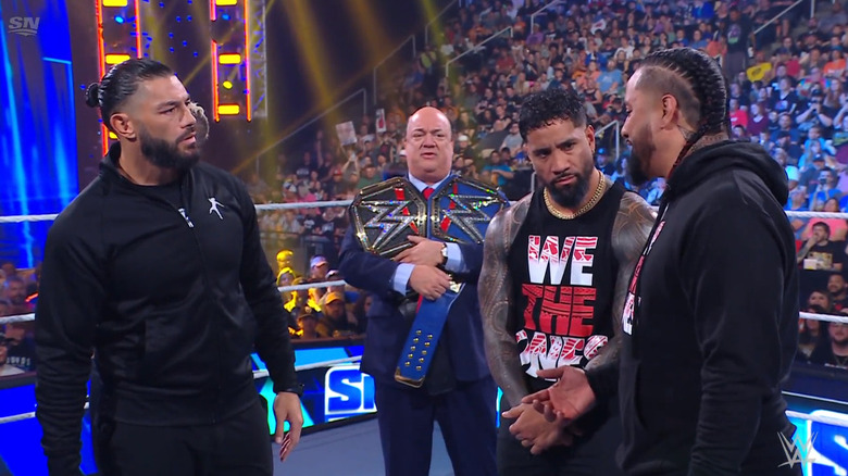 The Bloodline in the ring
