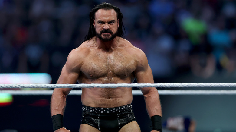 Drew McIntyre fuming in the ring
